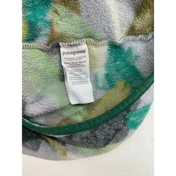 RARE Men Patagonia Synchilla Snap-T trout fish all-over graphic fleece pullover - Picture 5 of 6